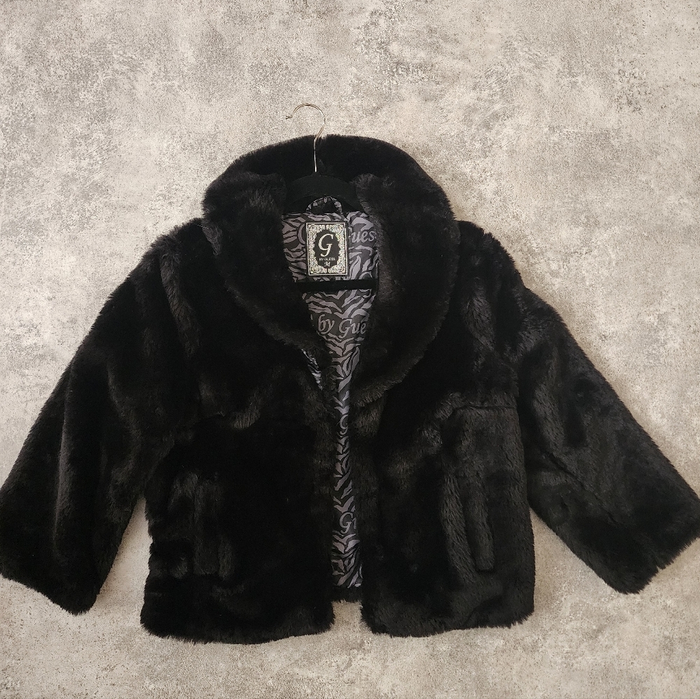 Guess faux-fur jacket Size M